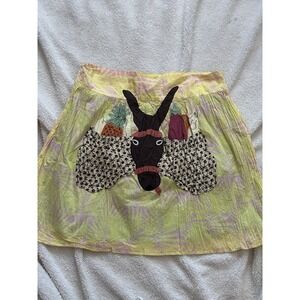 Custo Vintage cotton skirt...Unique design.  Size 44 From Barcelona